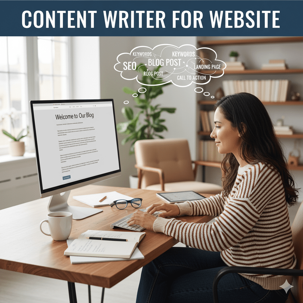content writer for website